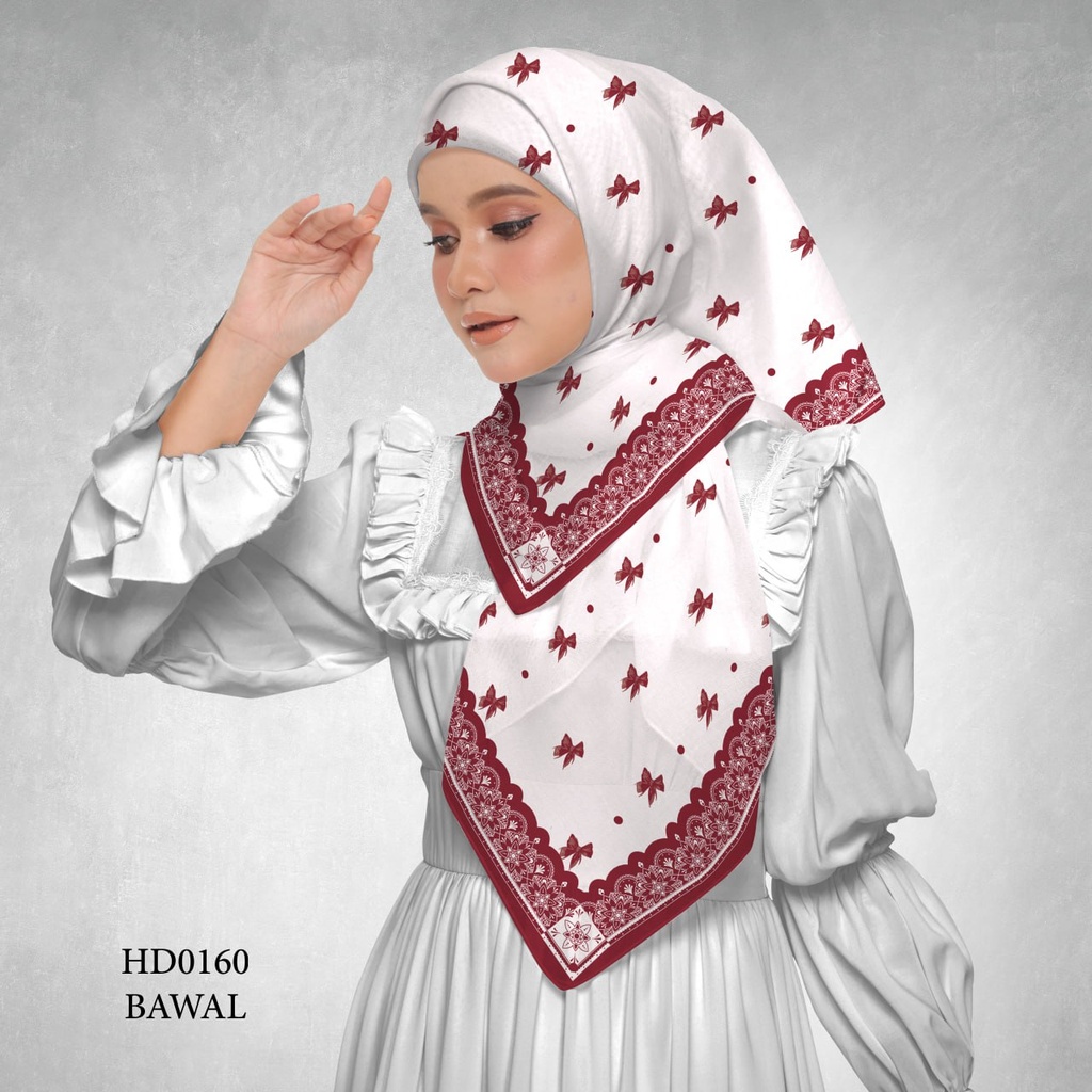 Tudung Bawal (Square Hijab) in HD0160