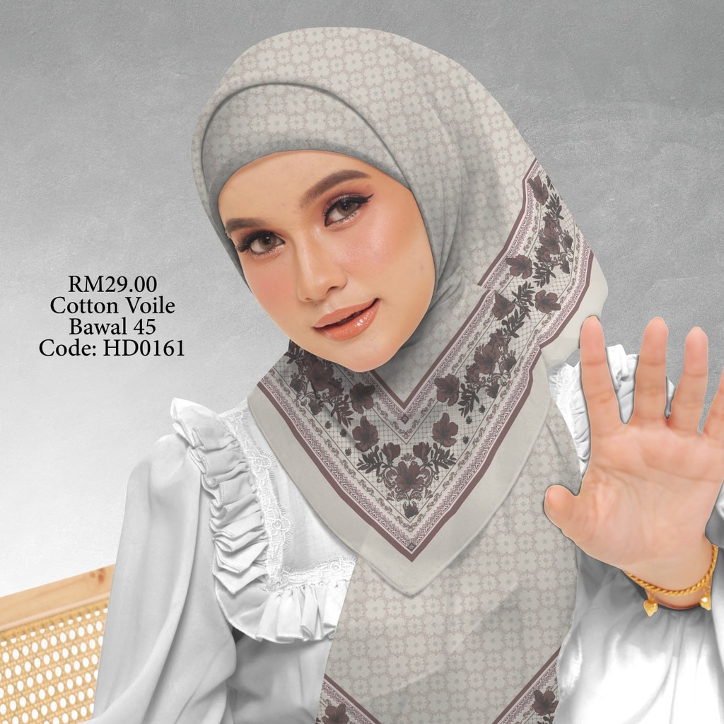 Tudung Bawal (Square Hijab) in HD0161