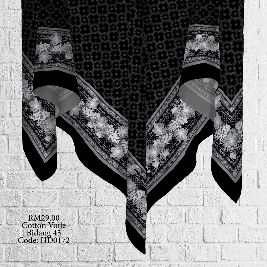 Tudung Bawal (Square Hijab) in HD0172