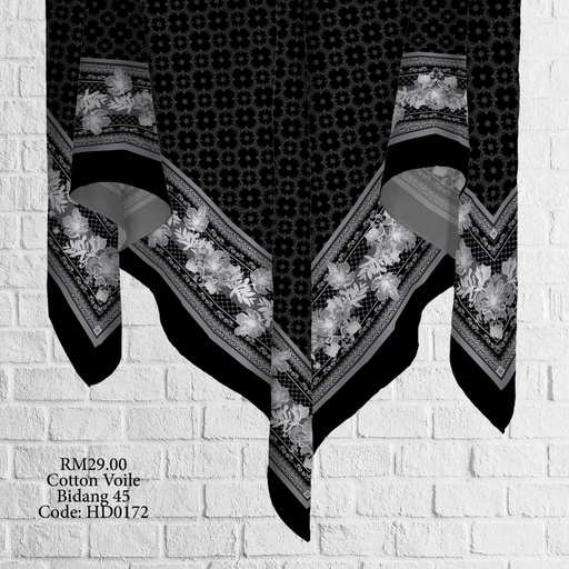 Tudung Bawal (Square Hijab) in HD0172